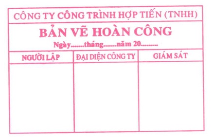 bản vẽ hoàn công