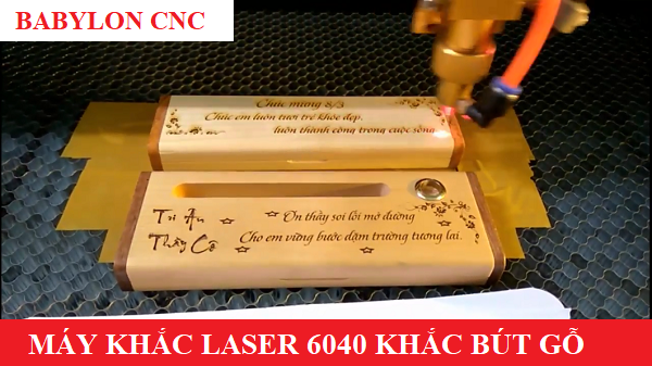 Máy khắc bút gỗ laser 6040